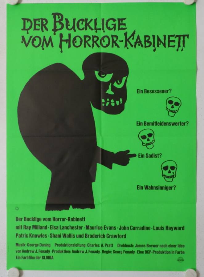 Terror in the Wax Museum original release german movie poster